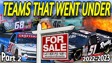 A Brief History of MORE Recently Defunct NASCAR Teams : Part 2 (2022-2023)