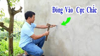 kết quả bất ngờ của cách cấy ty sắt vào tường cực chắc. cách đóng sắt vào tường chắc chắn nhất