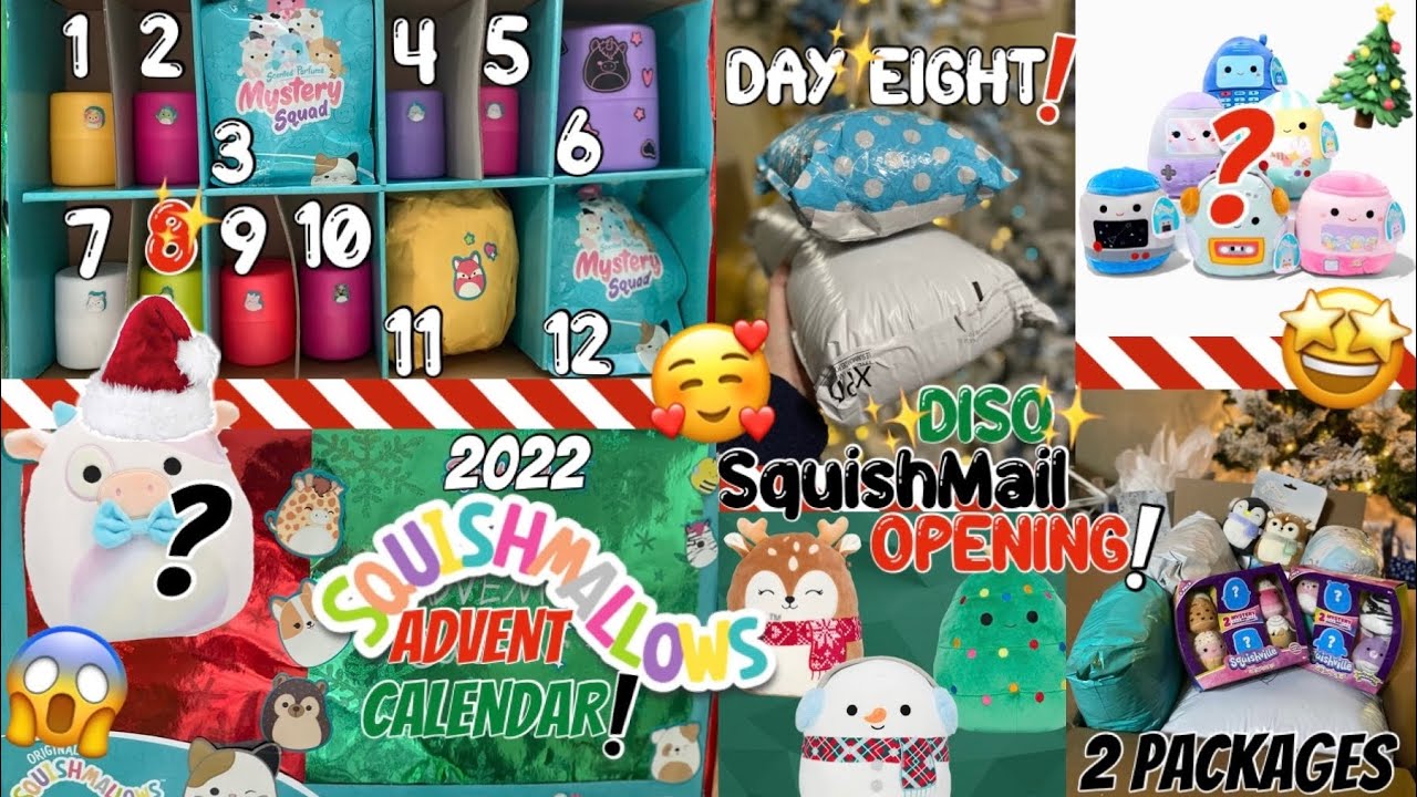 Squishville on Instagram: Another day, another exciting, festive surprise!  Which 2” 'Mallow are you hoping to find in the Squishville Holiday Calendar?  🎁✨ 📷: @squishmallowmel @squishmallows @Jazwares #Squishville  #Squishmallows #Jazwares