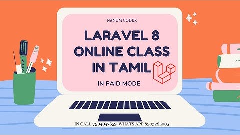 Laravel 8 Online class in Tamil don