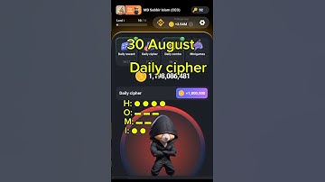 Daily cipher 30 August Hamster Kombat #hamsterkombat #cryptography #shorts