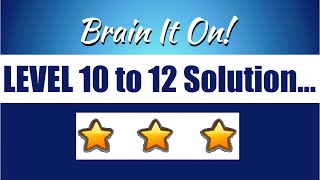 Brain It On! - Physics Puzzle Game Level 10, 11, 12 Solution. screenshot 5