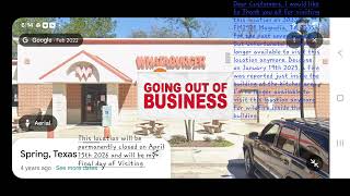 Whataburger in Magnolia TX located by Walmart is closing due to unwillingness patronage of business