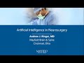 Artificial Intelligence in Neurosurgery