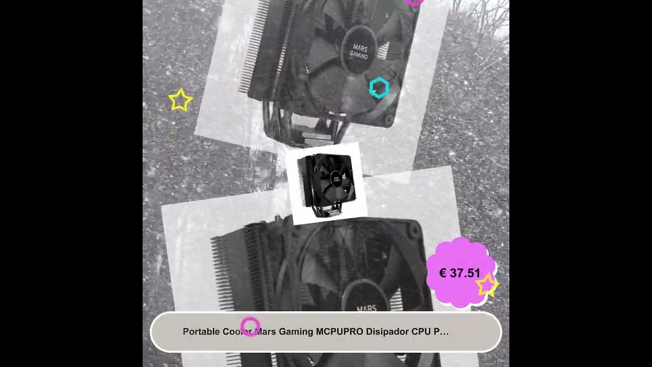 Portable Cooler Mars Gaming MCPUPRO Disipador CPU Profesional 6