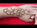 Simple arabic mehndi design for back hand 2minute mehndi