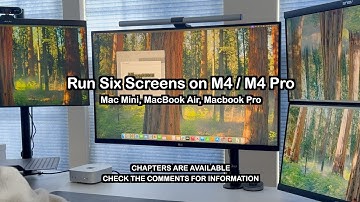 How To: Run Six Displays on M4/M4 Pro Macs | Mac Mini, Macbook Air, Macbook Pro