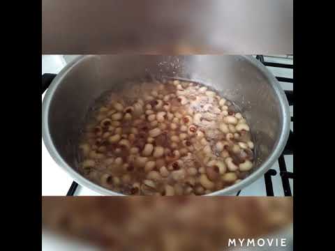Black eyed beans with lahana in greek how to cook in greek recipe - YouTube