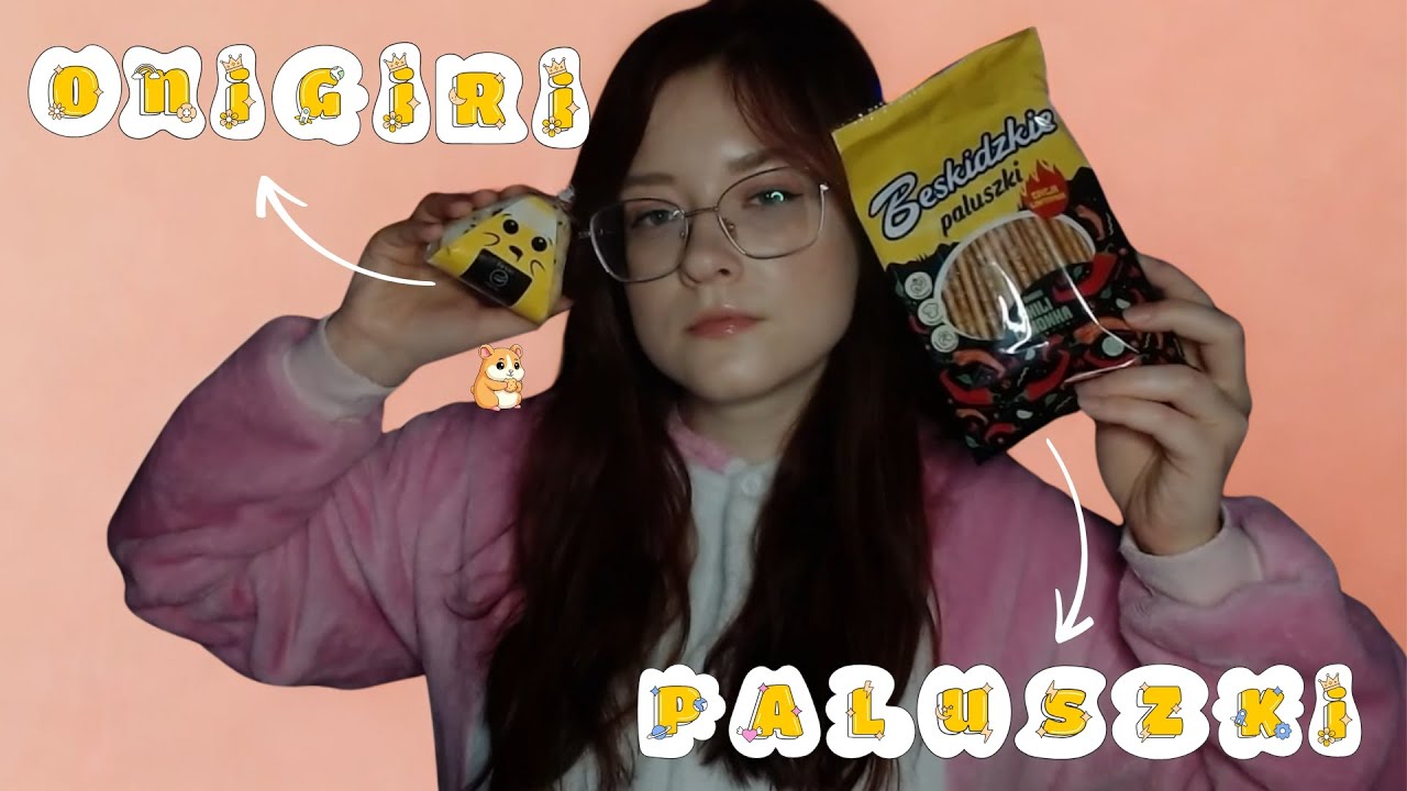 💤[PL ASMR] TEST ONIGIRI Łosoś z Mango i PALUSZKI chilli lime (polskie asmr, eating sounds)💤