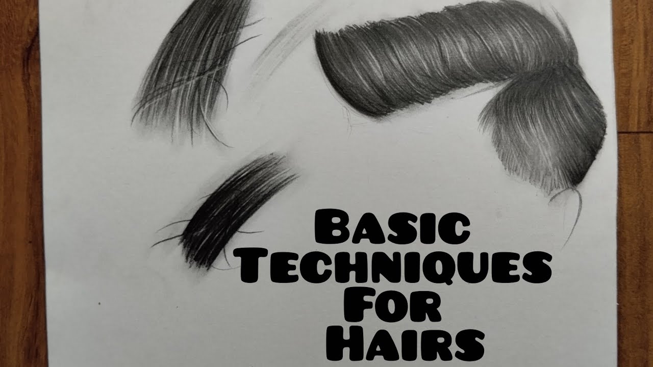Basic techniques for hair drawing || kavya pandey arts 