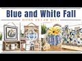 😱  NEW GORGEOUS High End Dollar Tree DIYs Blue and White Fall Decor 2021