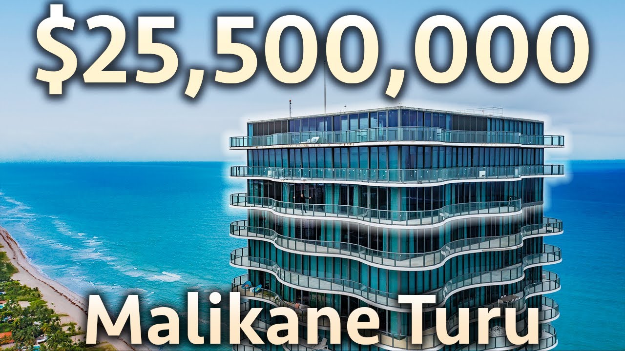 25.500.000 Dolarlık Okyanus Manzaralı Tripleks Miami Penthouse Turu