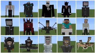 ADDON Skibidi Toilet + NEW TV Man , Camera Man & Speaker Man in MINECRAFT PE V3