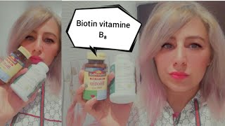 البيوتين افضل فيتامين لتطويل وتقوية الشعر روتين العناية بالشعر قبل وبعد صبغه ‍️Biotin vitamineB₈