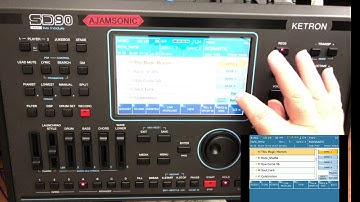 Ketron SD-90 storing and managing files