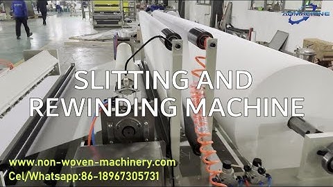 Non Woven Perforating Slitting And Rewinding Machine | Non woven Slitting And Rewinding Machine