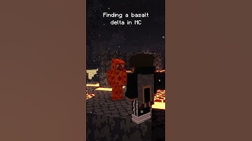 Finding a Basalt Delta in the Nether #minecraft