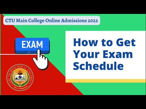 How To Get Your Exam Schedule
