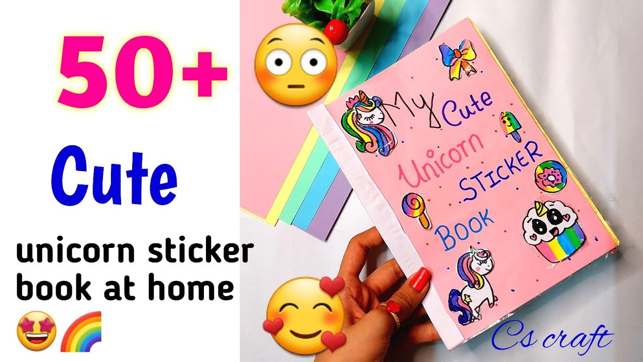 DIY Cute Sticker Book / How to make a sticker book at home / Handmade sticker  book 