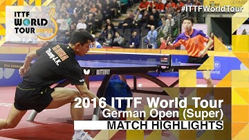 German Open 2016 Highlights: FANG Bo vs ZHANG Jike (1/4)