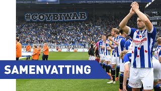 Eredivisie speelronde 30: sc Heerenveen - FC Groningen (2017/2018)