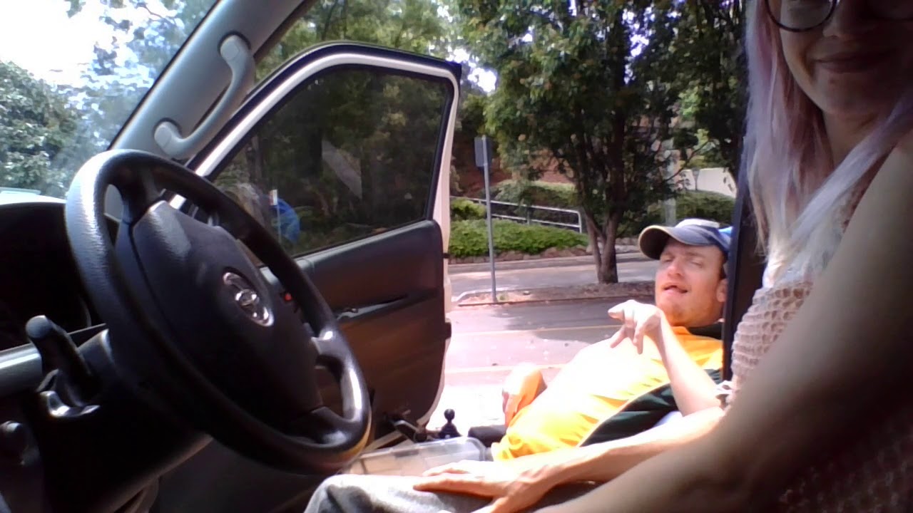 van safety and a look inside a disabled Toyota Hiace CPA van