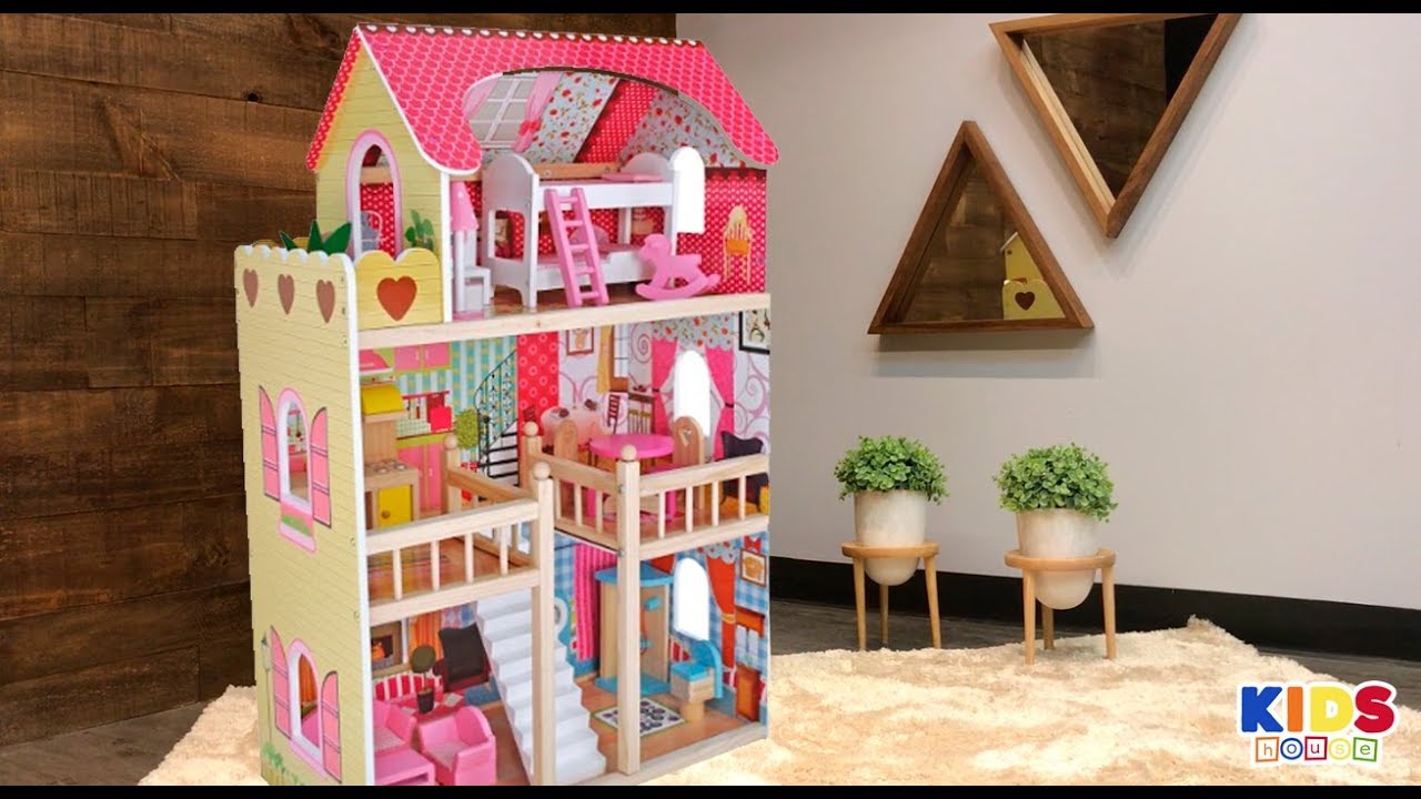Casa de Muñecas de Madera - Emily - Casa para Niñas 