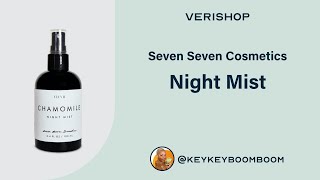 Seven Seven Cosmetics Night Mist Review