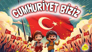 Cumhuriyet Biziz - 29 Ekim Cumhuriyet Bayramı Özel Marş Atatürk’ün Sesiyle Final Happy Lumi Tv