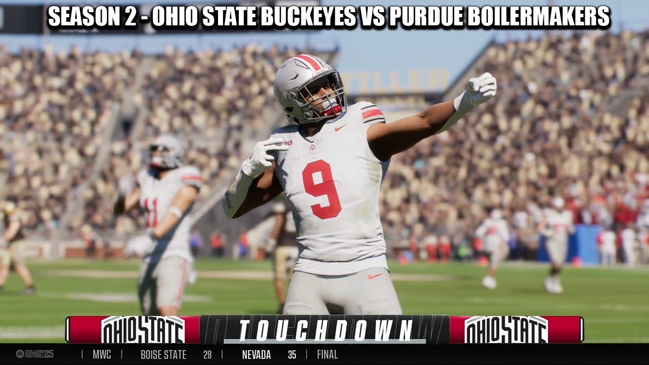 College Football 25 | Season 2 - Ohio State Buckeyes vs Purdue ...