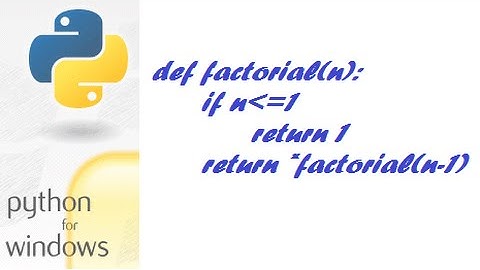 How to get Factorial of a number using Python.