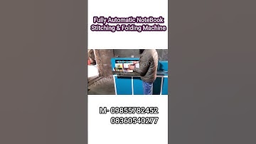 Automatic NoteBook Stitching & Folding Machine #shorts #machine #highprofitbusiness #business