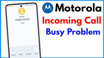 Incoming Call Busy Problem Motorola | Moto E13 Incoming Call Busy Problem