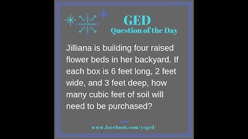 GED® QOD: Volume Word Problem 2
