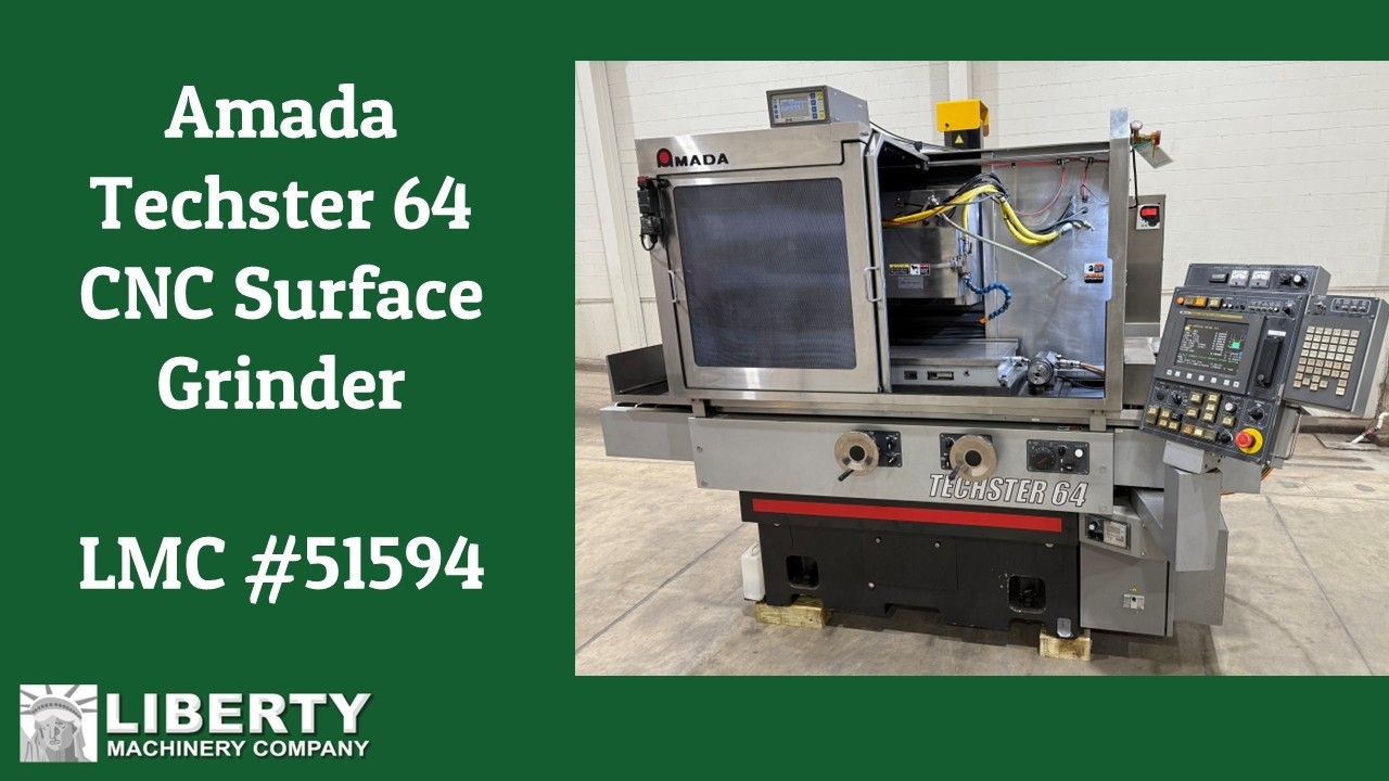 Amada Techster 64 CNC Surface Grinder - Liberty #51594 - YouTube
