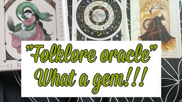 WHAT A BEAUTIFUL DECK 😍 Folklore Oracle | UNBOXING & FIRST IMPRESSIONS 