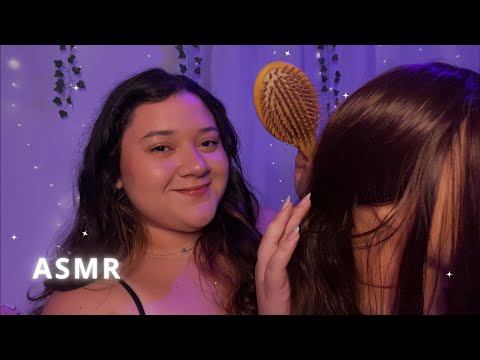 ASMR | GAROTA atrás de VOCÊ mexendo no seu CABELO 💆🏻‍♀️✨ (cabelo liso) - Nartx ASMR