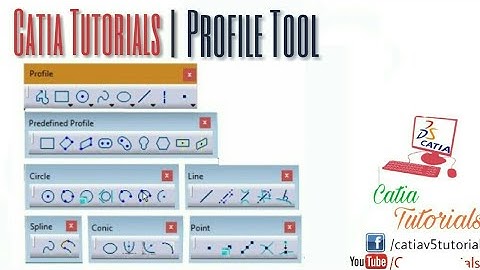 Profile Tool | Sketcher Workbench| Catia Tutorials Beginners