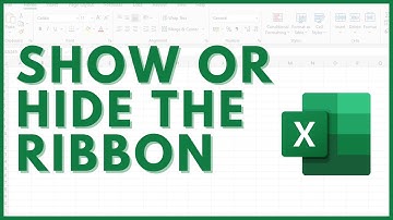 How to Show or Hide the Ribbon in Excel