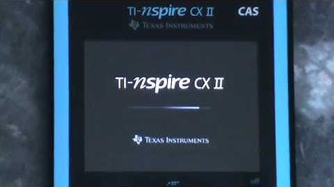 TI-Nspire CX II CAS : booting