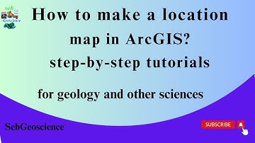 Making Location Maps using Spatial Data in ArcGIS, for Geological Studies and other science tutorial