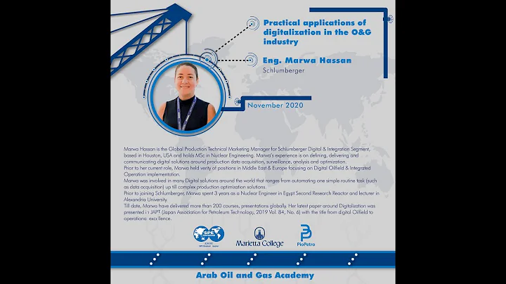 Practical Applications of Digitalization in the Petroleum Industry, Eng. Marwa Hassan, Lecture 03/04