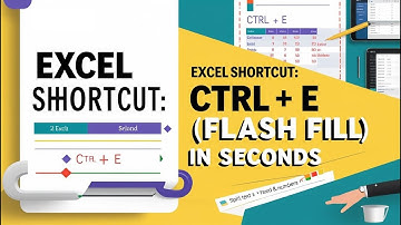 ✨ Excel Shortcut: Ctrl + E (Flash Fill) | Split Text & Numbers in Seconds