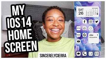 HOW TO CUSTOMIZE YOUR HOME SCREEN WITH iOS 14 | iPhone AESTHETIC TUTORIAL | SincerelyCierra