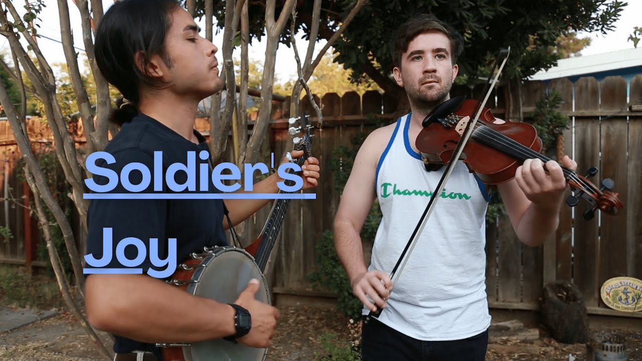 SOLDIER'S JOY on clawhammer banjo & fiddle (Tom Phillips & Cedar Cady)