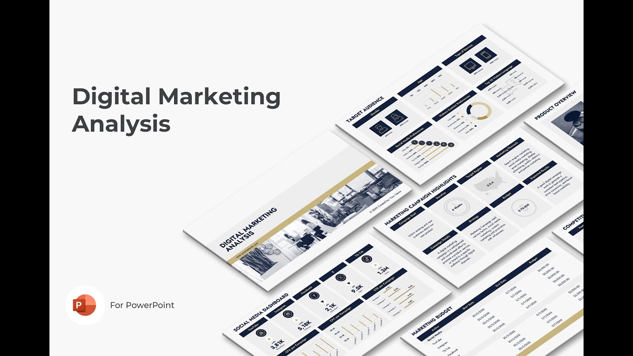 Digital Marketing Analysis PowerPoint Presentation Template