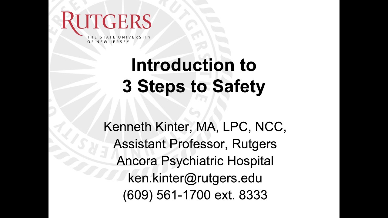 Introduction to 3 Steps to Safety YouTube