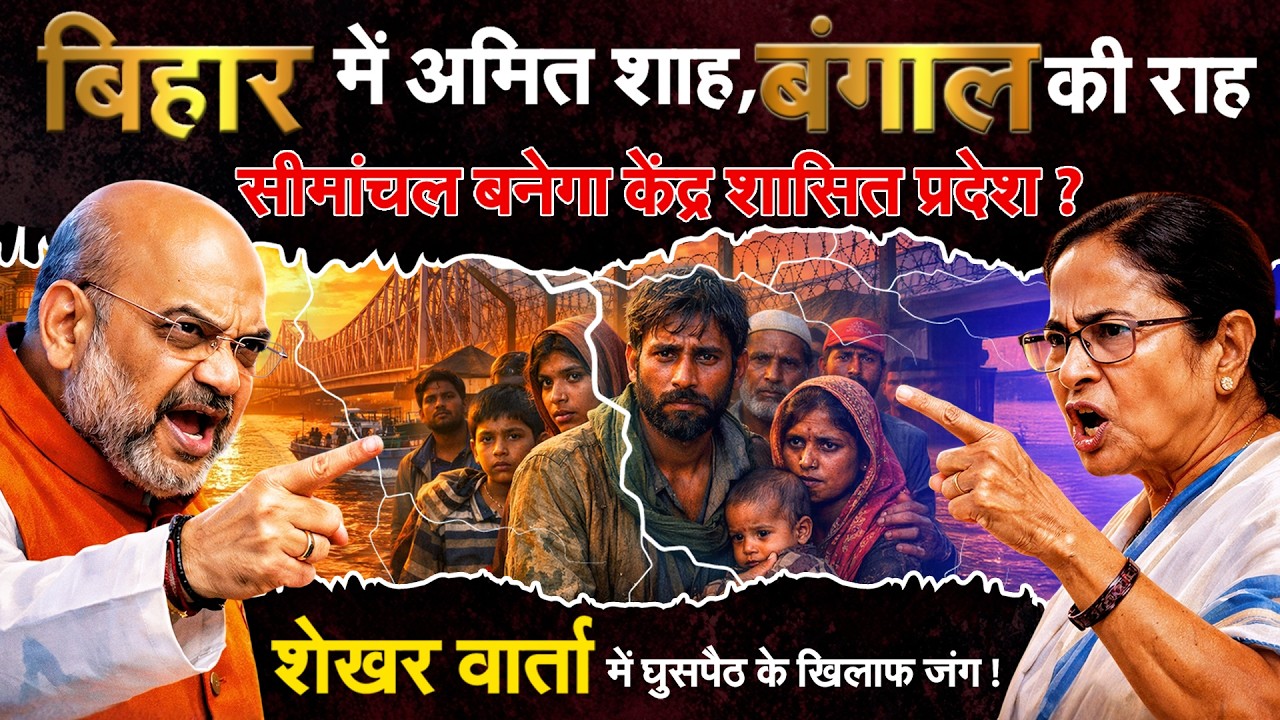 Debate: Amit Shah In Bihar, घुसपैठ के खिलाफ एक्शन में अमित शाह...बंगाल तक सियासी बवाल...