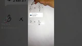 perkalian pecahan dan bilangan bulat #trikmatematika #matematikasd #matematikaasyik