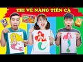 Gấu Đỏ TV - Thử Thách Vẽ Nàng Tiên Cá Xinh Đẹp Trong Truyện Cổ Tích – Ai Vẽ Xấu Nhất Cùng Hà Sam